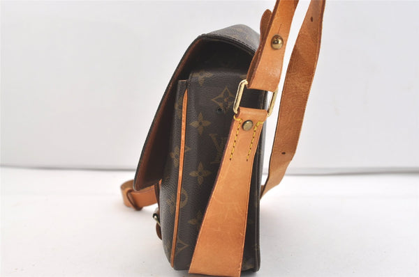 Authentic Louis Vuitton Monogram Cartouchiere MM M51253 Shoulder Cross Bag 4013J