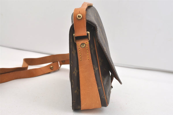 Authentic Louis Vuitton Monogram Cartouchiere MM M51253 Shoulder Cross Bag 4013J