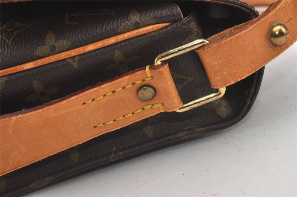 Authentic Louis Vuitton Monogram Cartouchiere MM M51253 Shoulder Cross Bag 4013J