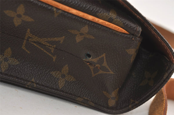 Authentic Louis Vuitton Monogram Cartouchiere MM M51253 Shoulder Cross Bag 4013J