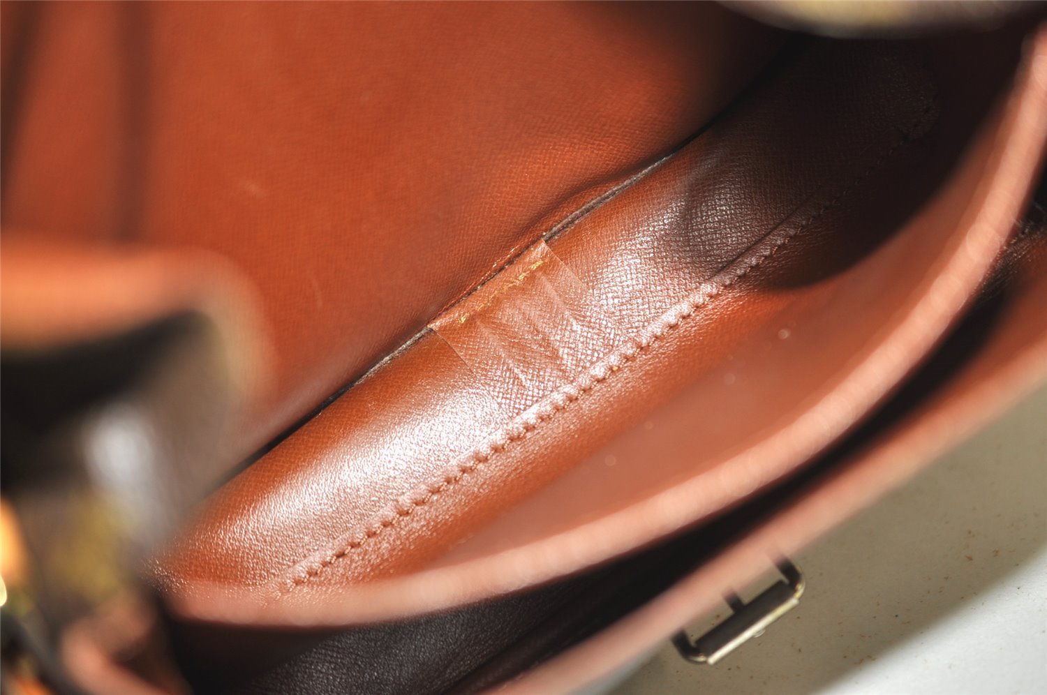 Authentic Louis Vuitton Monogram Cartouchiere MM M51253 Shoulder Cross Bag 4013J