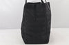 Authentic CHANEL New Travel Line Tote Bag Nylon Leather Black Junk 4013K