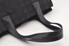 Authentic CHANEL New Travel Line Tote Bag Nylon Leather Black Junk 4013K