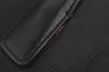 Authentic CHANEL New Travel Line Tote Bag Nylon Leather Black Junk 4013K