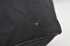 Authentic CHANEL New Travel Line Tote Bag Nylon Leather Black Junk 4013K