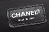 Authentic CHANEL New Travel Line Tote Bag Nylon Leather Black Junk 4013K