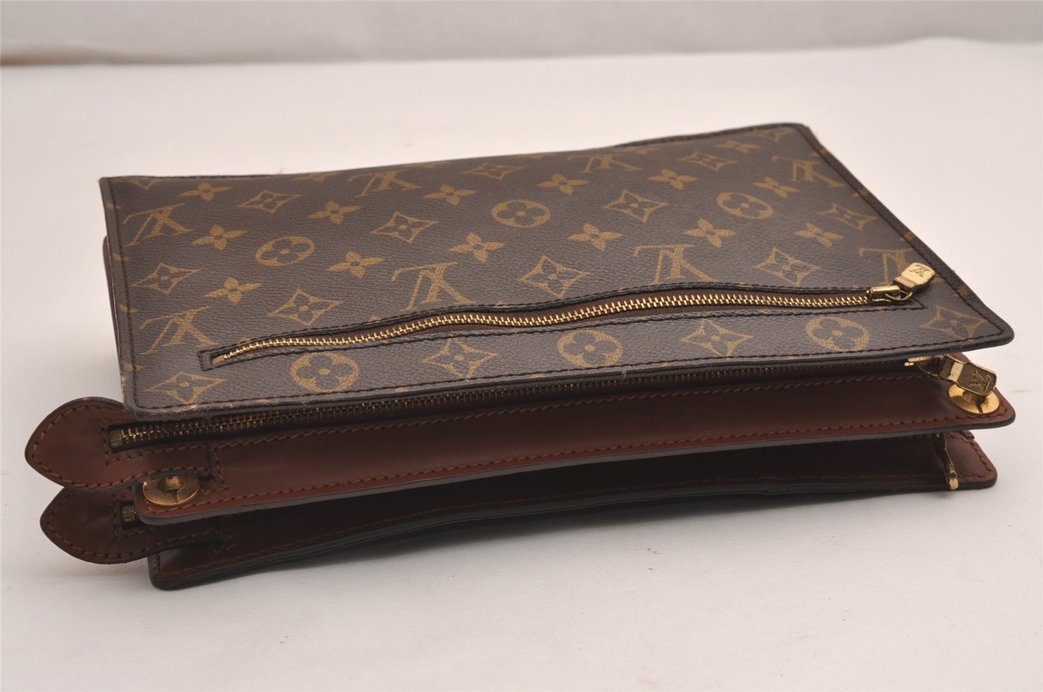 Authentic Louis Vuitton Monogram Enghien Shoulder Cross Bag M51205 LV 4014J
