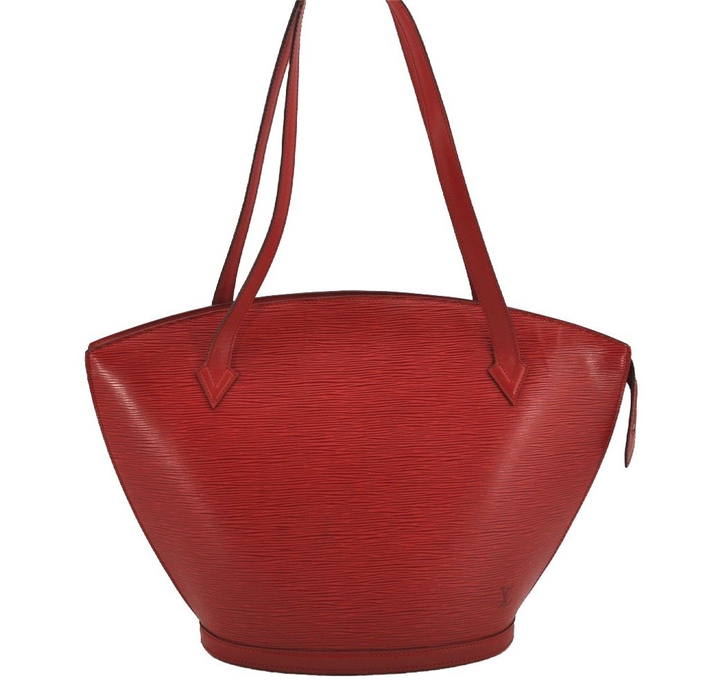 Auth Louis Vuitton Epi Saint Jacques Shopping Shoulder Bag Red M52267 LV 4015J