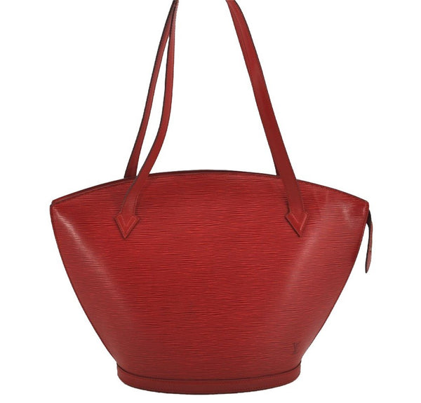 Auth Louis Vuitton Epi Saint Jacques Shopping Shoulder Bag Red M52267 LV 4015J