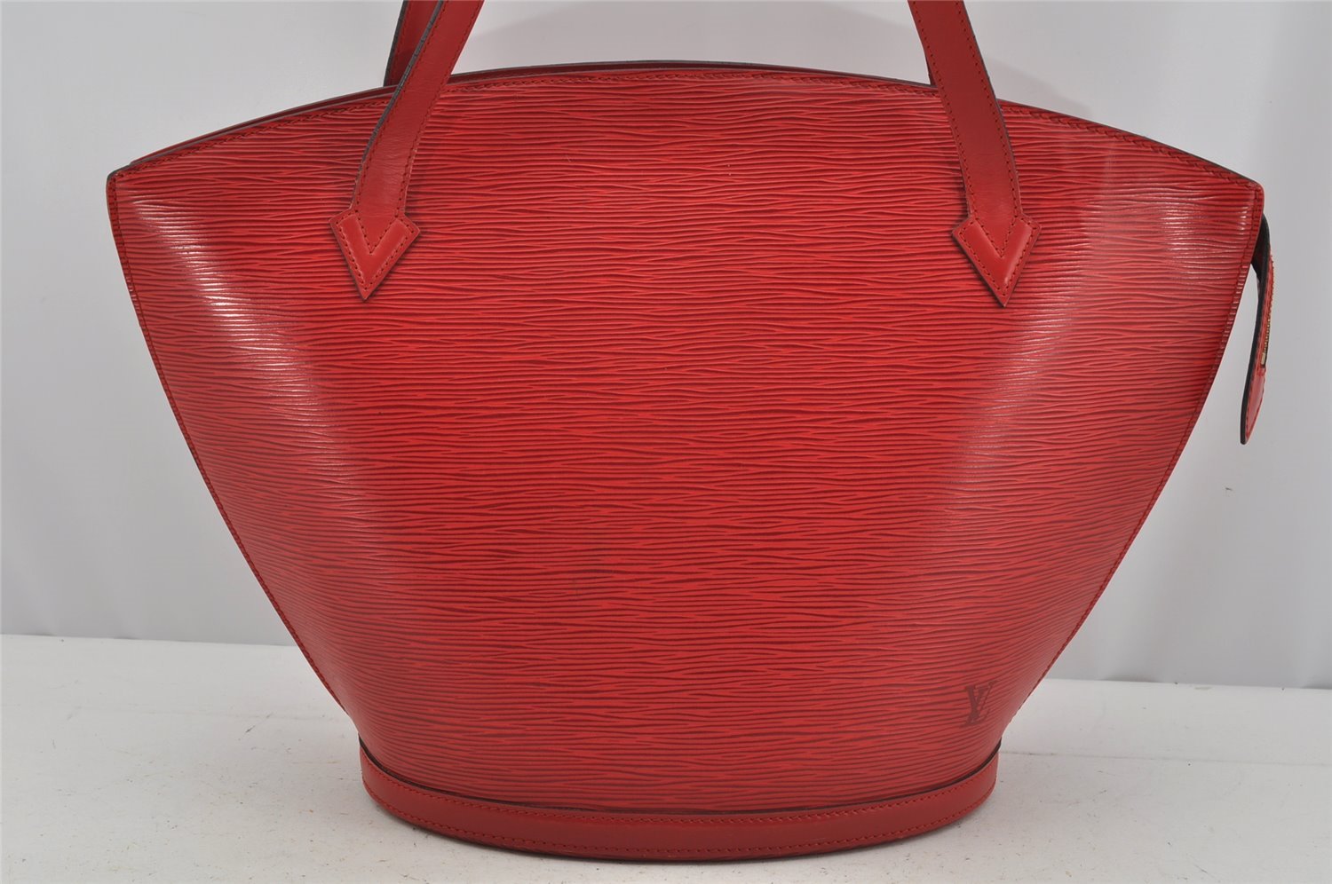 Auth Louis Vuitton Epi Saint Jacques Shopping Shoulder Bag Red M52267 LV 4015J