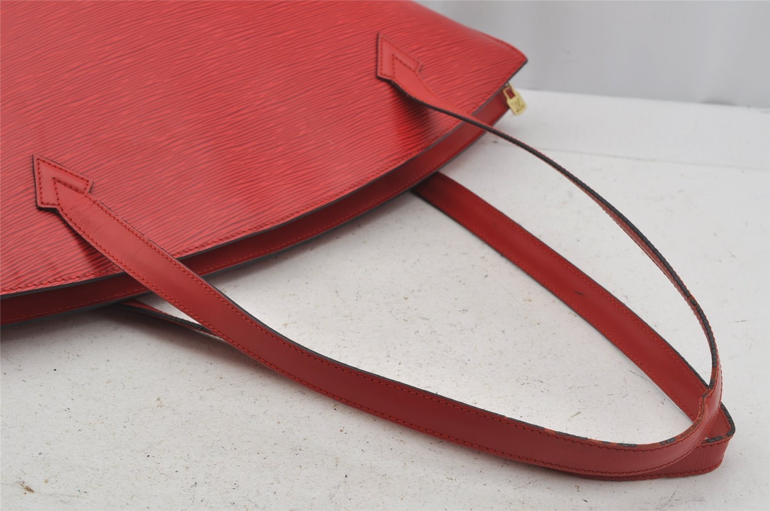 Auth Louis Vuitton Epi Saint Jacques Shopping Shoulder Bag Red M52267 LV 4015J