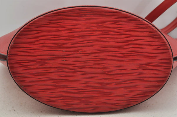 Auth Louis Vuitton Epi Saint Jacques Shopping Shoulder Bag Red M52267 LV 4015J
