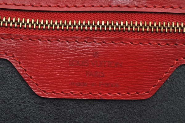 Auth Louis Vuitton Epi Saint Jacques Shopping Shoulder Bag Red M52267 LV 4015J