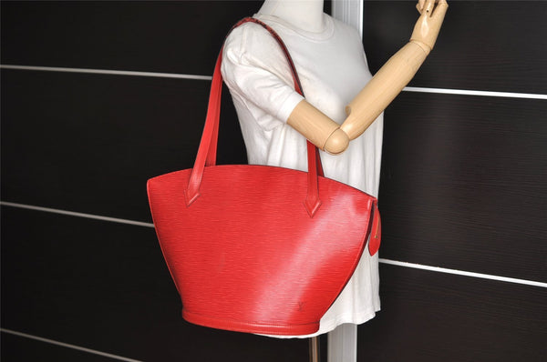 Auth Louis Vuitton Epi Saint Jacques Shopping Shoulder Bag Red M52267 LV 4015J