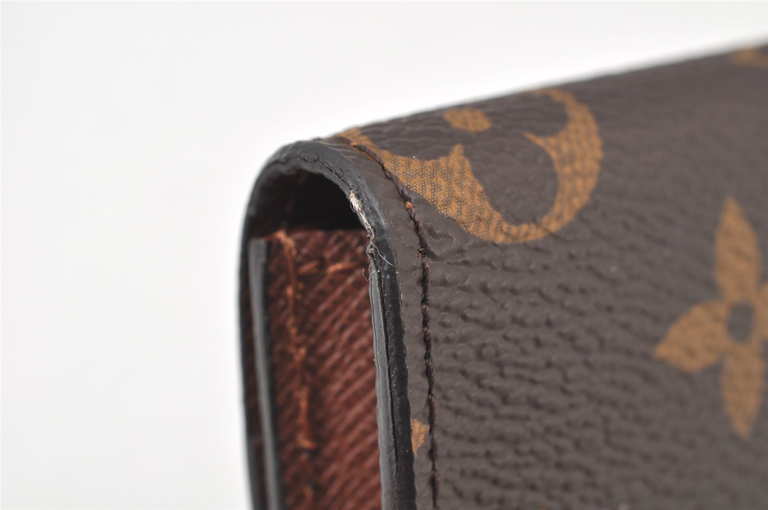 Auth Louis Vuitton Monogram Enveloppe Carte de Visite Card Case M63801 LV 4015K