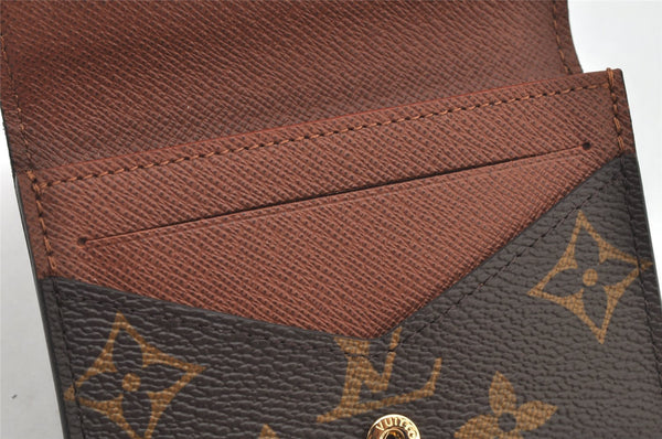 Auth Louis Vuitton Monogram Enveloppe Carte de Visite Card Case M63801 LV 4015K