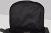 Authentic CHANEL New Travel Line Vanity Case Hand Bag Nylon Leather Black 4016J