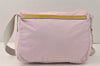 Authentic PRADA Vintage Nylon Tessuto Enamel Shoulder Cross Body Bag Pink 4016K