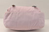 Authentic PRADA Vintage Nylon Tessuto Enamel Shoulder Cross Body Bag Pink 4016K