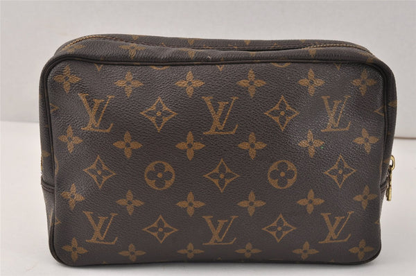 Auth Louis Vuitton Monogram Trousse Toilette 23 Clutch Bag M47524 LV Junk 4017K