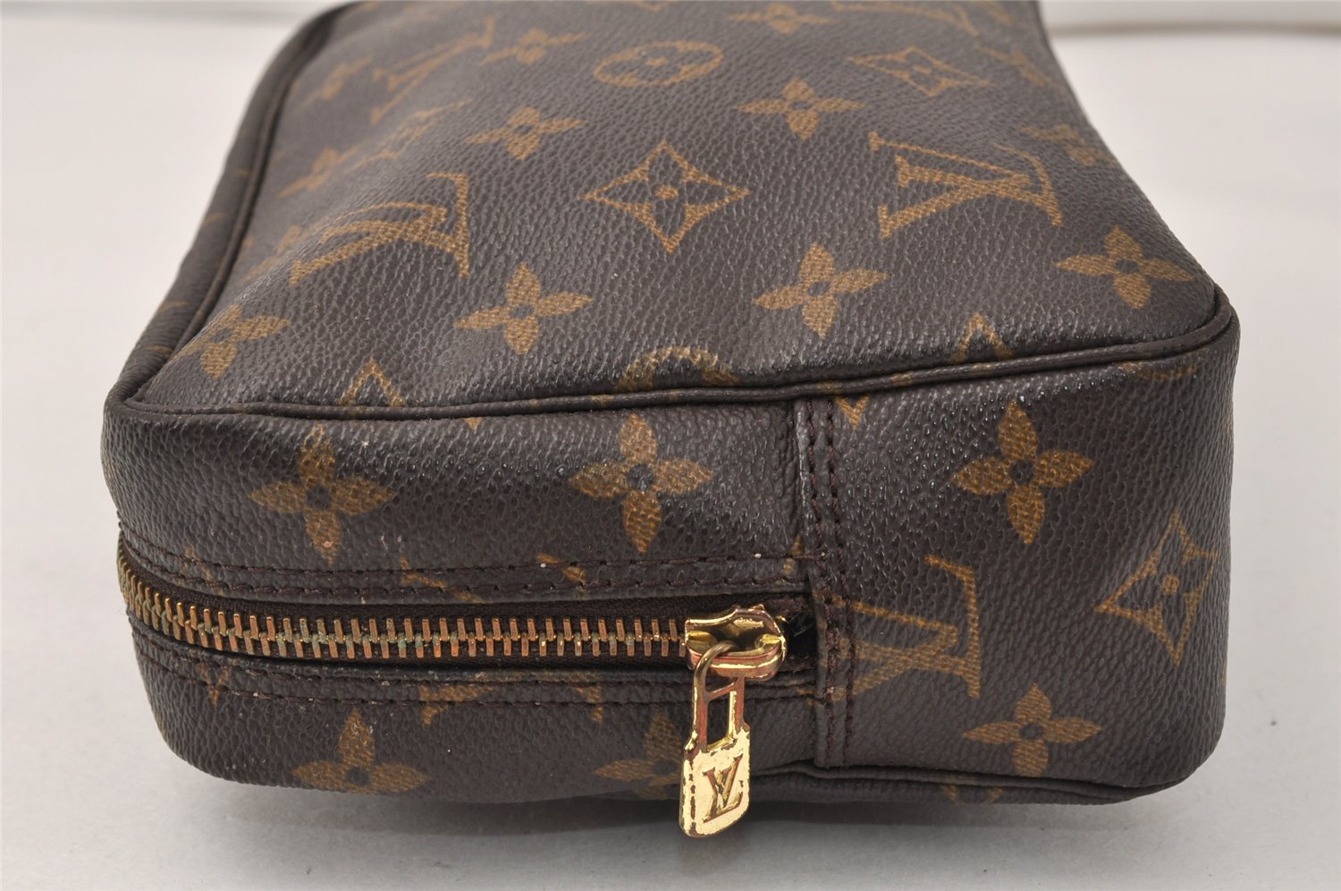 Auth Louis Vuitton Monogram Trousse Toilette 23 Clutch Bag M47524 LV Junk 4017K
