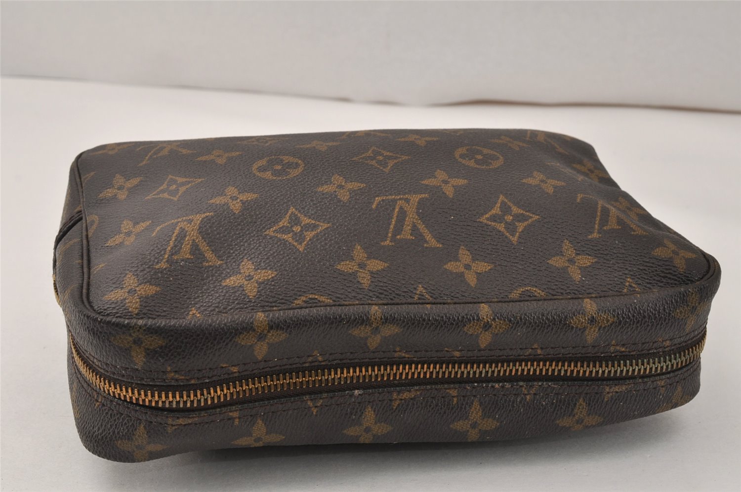 Auth Louis Vuitton Monogram Trousse Toilette 23 Clutch Bag M47524 LV Junk 4017K