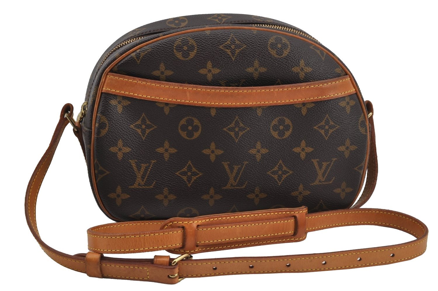 Authentic Louis Vuitton Monogram Blois Shoulder Cross Body Bag M51221 LV 4019J