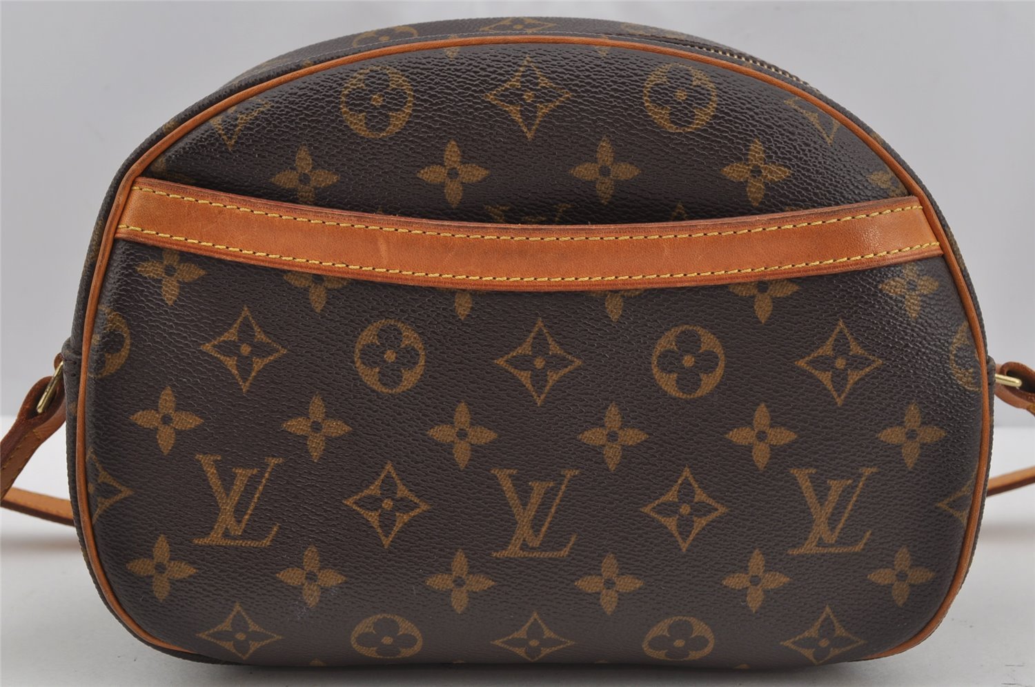Authentic Louis Vuitton Monogram Blois Shoulder Cross Body Bag M51221 LV 4019J