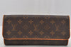 Authentic Louis Vuitton Monogram Pochette Twin GM Shoulder Bag M51852 LV 4020J
