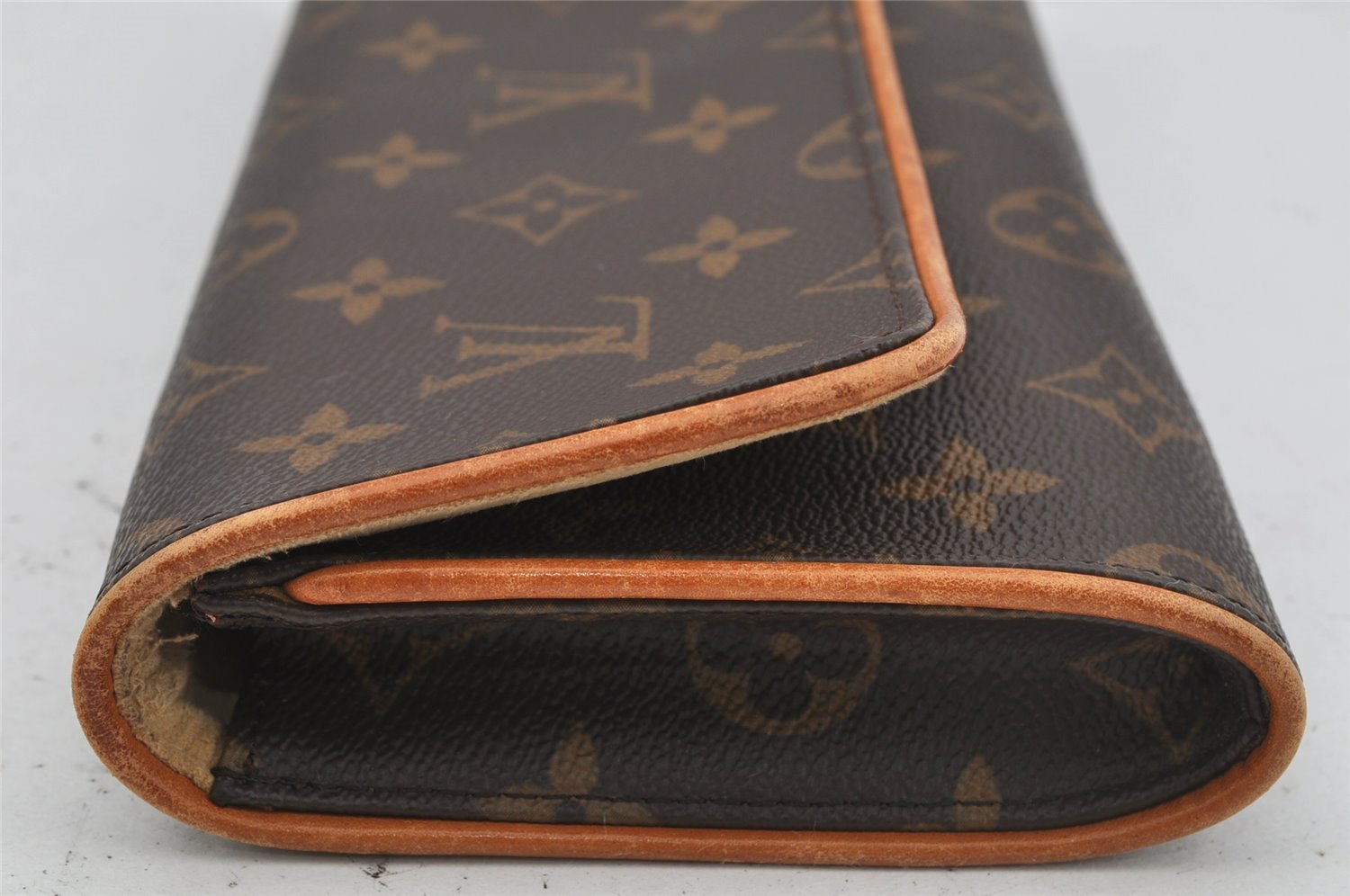 Authentic Louis Vuitton Monogram Pochette Twin GM Shoulder Bag M51852 LV 4020J