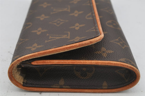 Authentic Louis Vuitton Monogram Pochette Twin GM Shoulder Bag M51852 LV 4020J