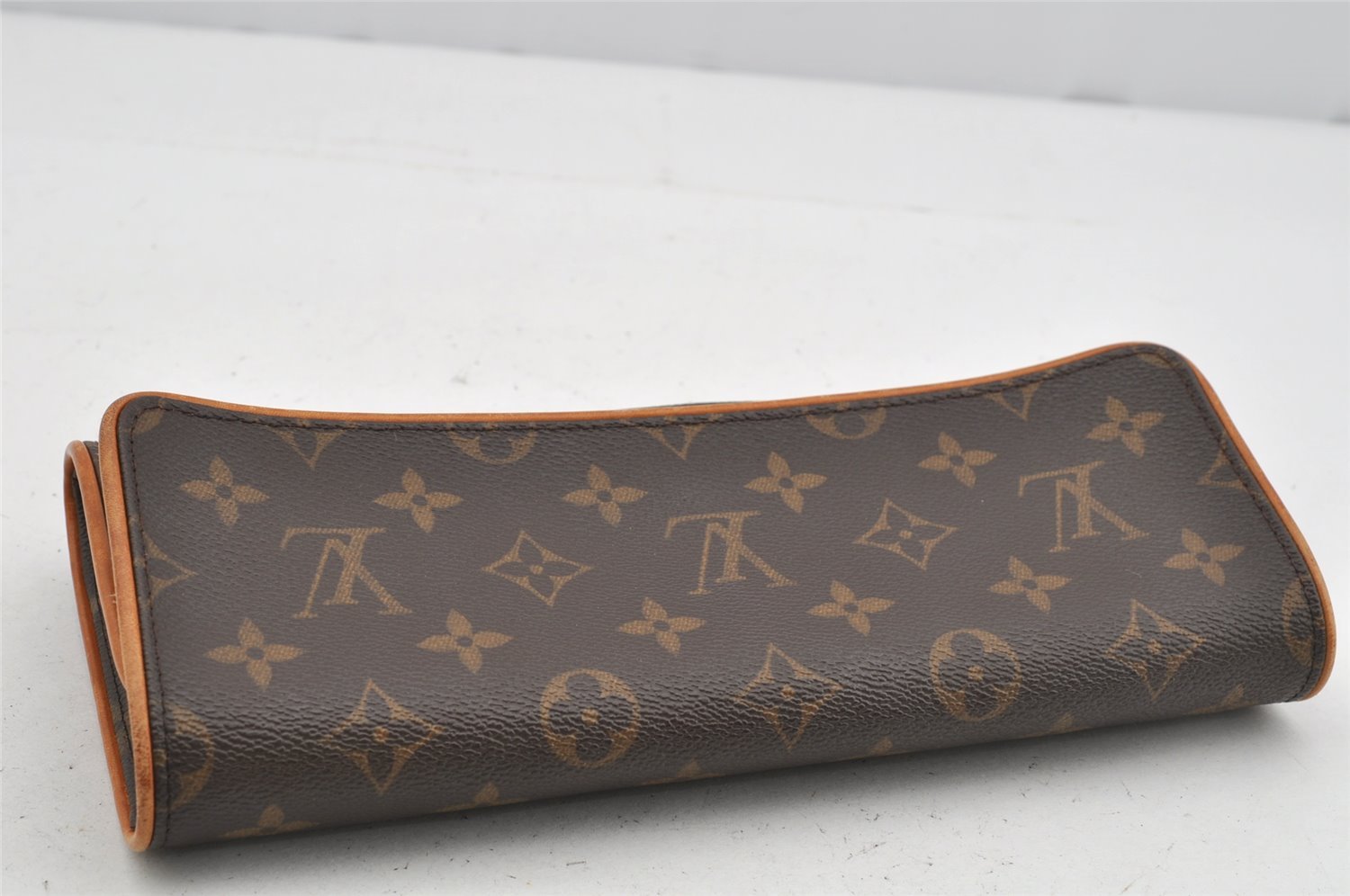 Authentic Louis Vuitton Monogram Pochette Twin GM Shoulder Bag M51852 LV 4020J