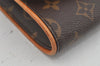 Authentic Louis Vuitton Monogram Pochette Twin GM Shoulder Bag M51852 LV 4020J