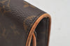 Authentic Louis Vuitton Monogram Pochette Twin GM Shoulder Bag M51852 LV 4020J