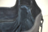 Authentic GUCCI Vintage Horsebit Shoulder Bag GG Canvas Leather Black 4020K