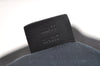 Authentic GUCCI Vintage Horsebit Shoulder Bag GG Canvas Leather Black 4020K
