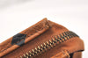 Authentic MCM Vintage Visetos Leather Clutch Hand Bag Purse Brown 4022K