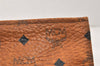 Authentic MCM Vintage Visetos Leather Clutch Hand Bag Purse Brown 4022K