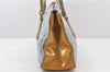 Authentic PRADA Nylon Tessuto Enamel Shoulder Tote Bag Blue Gray 4023K