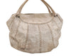 Authentic BOTTEGA VENETA Vintage Leather Shoulder Tote Bag Beige 4024J