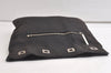 Authentic GUCCI Vintage Shoulder Drawstring Bag Canvas Leather Black Junk 4025K