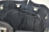 Authentic GUCCI Vintage Shoulder Drawstring Bag Canvas Leather Black Junk 4025K