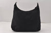 Authentic PRADA TESSUTO MARE Nylon Plastic Shoulder Bag Purse B9032 Black 4027K