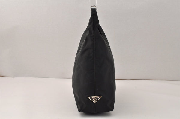 Authentic PRADA TESSUTO MARE Nylon Plastic Shoulder Bag Purse B9032 Black 4027K