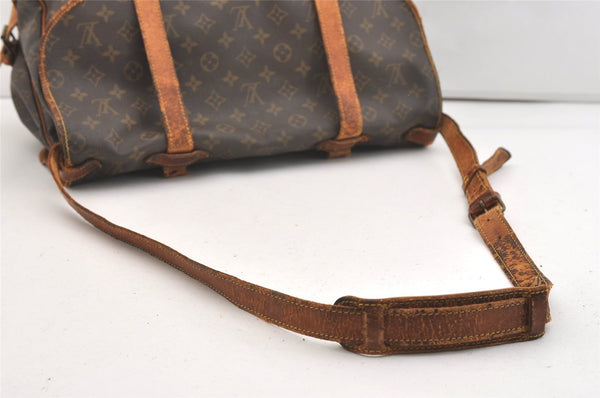 Authentic Louis Vuitton Monogram Saumur 43 Shoulder Cross Bag M42252 LV 4028J