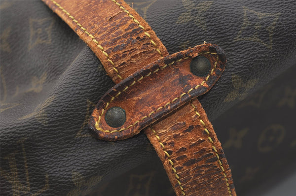 Authentic Louis Vuitton Monogram Saumur 43 Shoulder Cross Bag M42252 LV 4028J