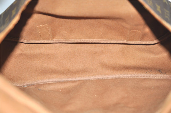 Authentic Louis Vuitton Monogram Saumur 43 Shoulder Cross Bag M42252 LV 4028J