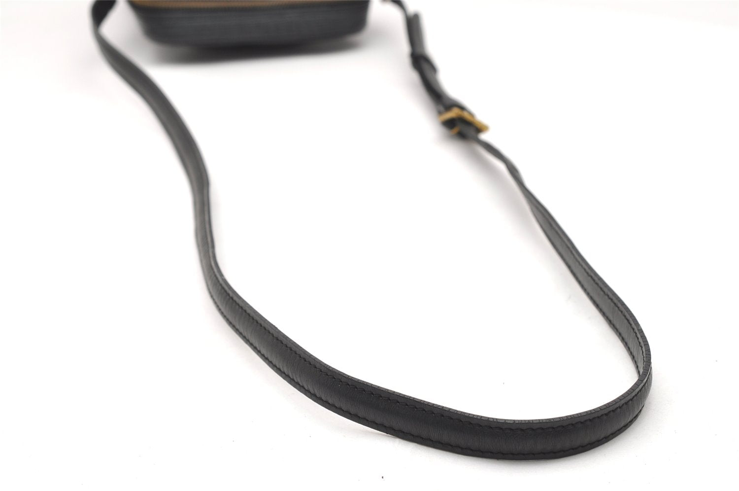 Authentic Louis Vuitton Epi Danube Shoulder Cross Bag Black M45632 LV 4029K