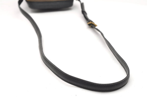 Authentic Louis Vuitton Epi Danube Shoulder Cross Bag Black M45632 LV 4029K