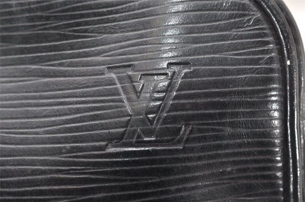 Authentic Louis Vuitton Epi Danube Shoulder Cross Bag Black M45632 LV 4029K